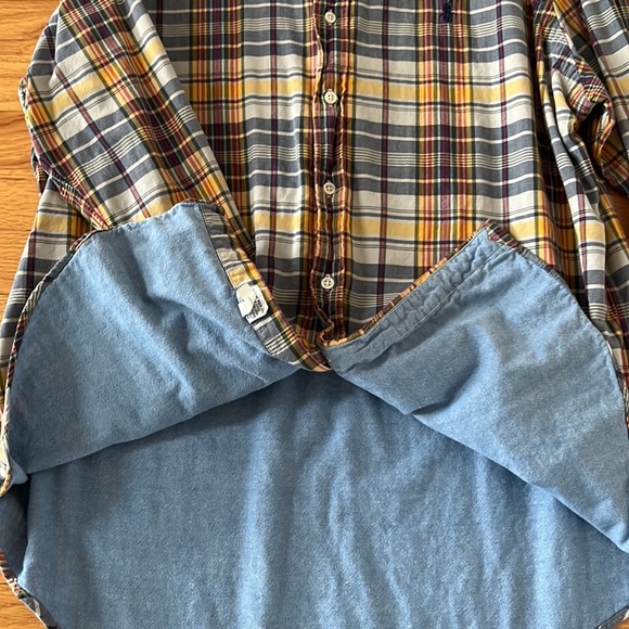 Ralph Lauren Size XL Fully Lined Plaid Flannel Button Down Shirt - Picture 6 of 10
